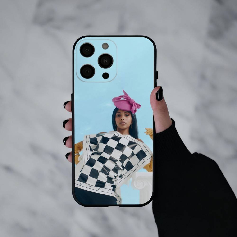 Actress Charithra Chandran  Phone Case For iPhone 17pro, 16,15,14,13,12,11 X XR Plus,Others Soft Black Cover
