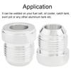 2 Stück Aluminiumlegierung 12AN Male Schweißanschluss-Fittings 12AN Male Bördel-Schweißbar Kraftstofftank-Fitting-Adapter-Stecker