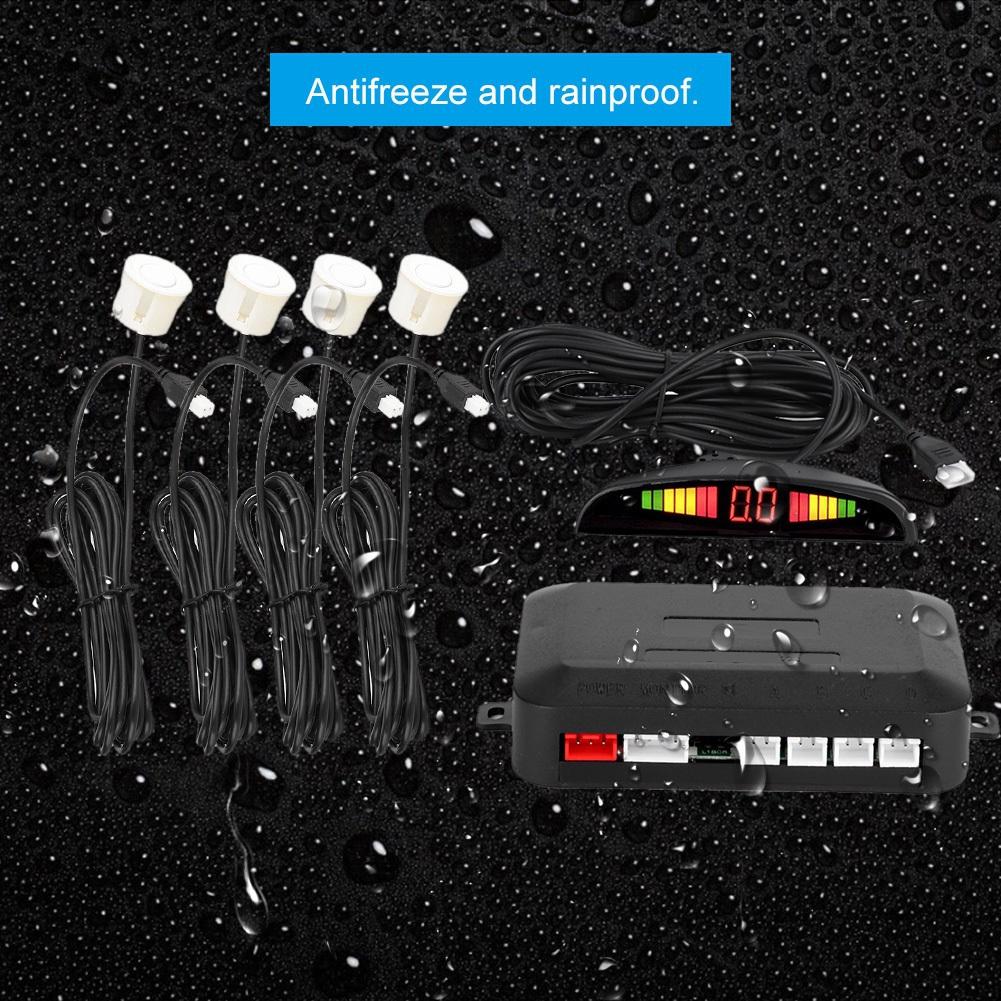 Buy 12V Car Backing Up Parking Radar Universal 4 Sensor Assistant