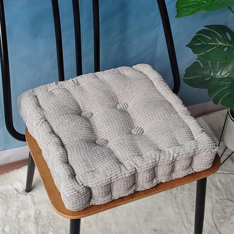 Cuscino per Sedia in Velluto a Coste con Chicchi di Mais 3D Fatto a Mano – Cuscino per Seduta Tatami Spesso