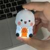1 Piece Cute Cartoon Panda Bubu And Dudu Key Chain  Can Say I Love You Bubu And Yier Voice Toys Backpack Pendant Couple Gifts