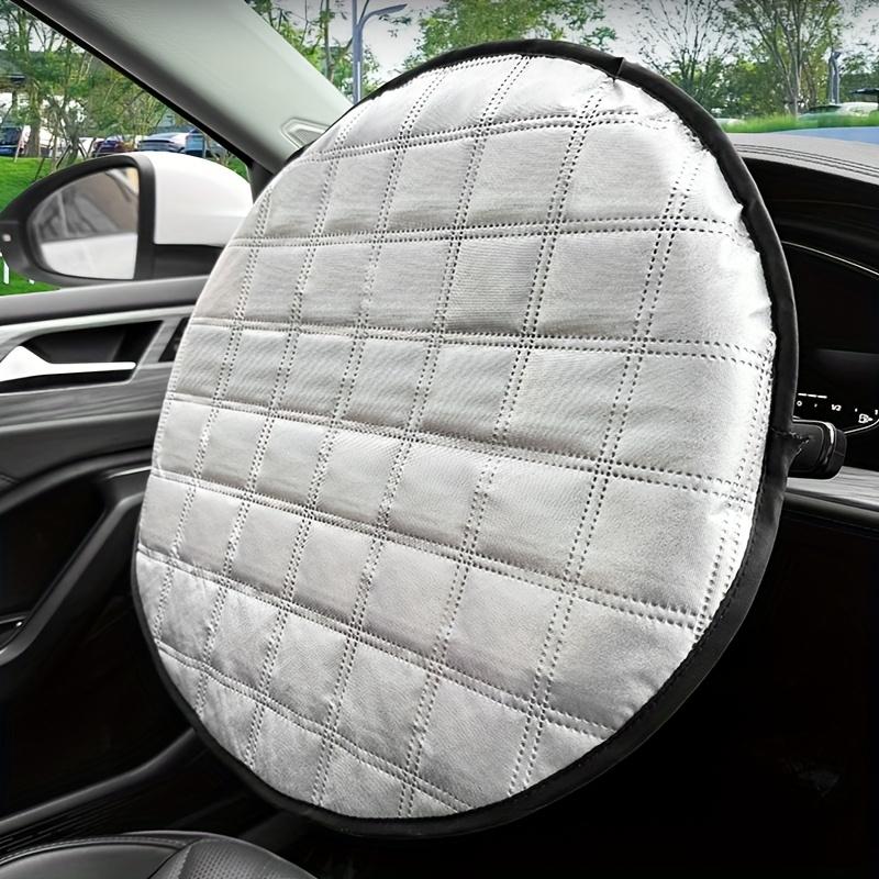 Available in 2 Colors, Car Steering Wheel Sunshade Cover, Cooling and Heat Insulation, Heat and Sun Protection, High-temperature Resistant, Anti-glare