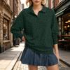 Women's Long Sleeve Leopard Print Top Casual Loose Fit Lapel Collar Blouse for Fall and Winter