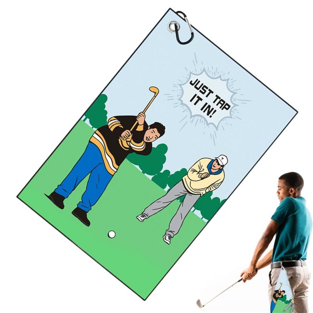 

Sweat Towel For Golf Golf Towel Absorbent 24X16Inches Microfiber Towel Convenient Sports Towel With Clip Multi-Functional