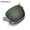 Lunettes de Soleil Polarisées en Titane Pur FONEX Homme Pliables Carrées Lunettes de Soleil pour Femme Ultra-légères Haute Qualité Monture Japonaise 839