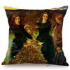 Famous Painting John Everett Millais The Blind Girl Ophelia Victoria Era Art Throw Pillow Case Pre-Raphaelite Sofa Cushion Cover