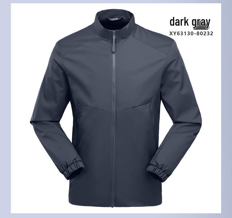 Unisex Windproof & Waterproof Softshell Jacket with Stand-up Collar - Custom Logo Embroidery Available