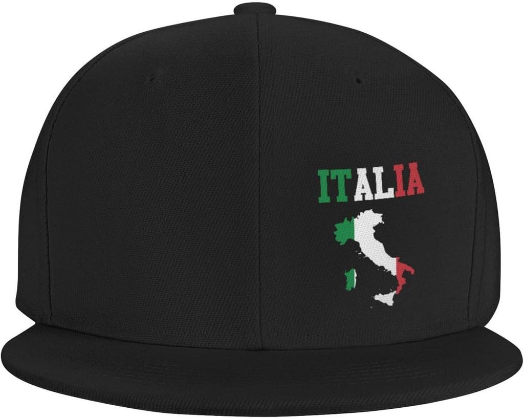 Italia Italy Italian Snapback Hat Hip Hop Style Flat Bill Brim Hats Baseball Cap