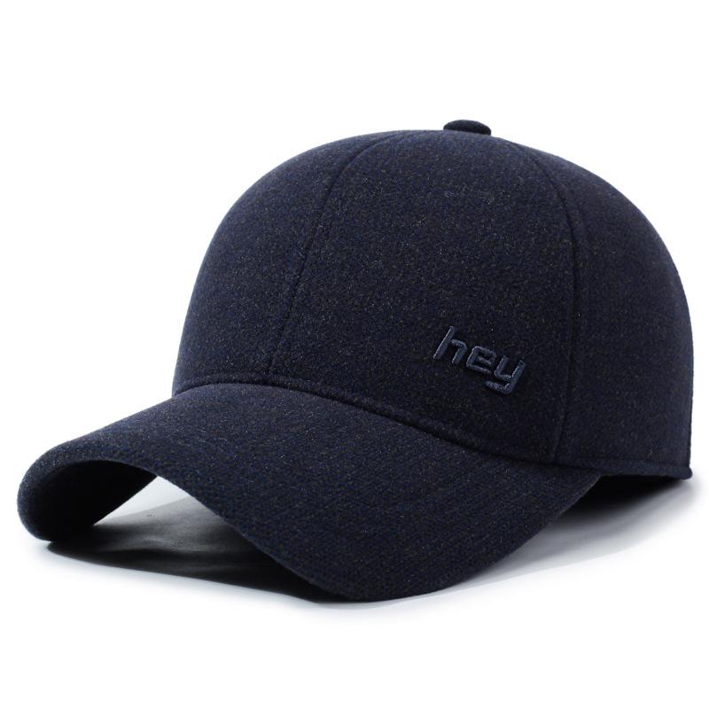 

Spring Autumn Middle-Aged Hat Outdoor Men s Baseball Cap темно-синього кольору