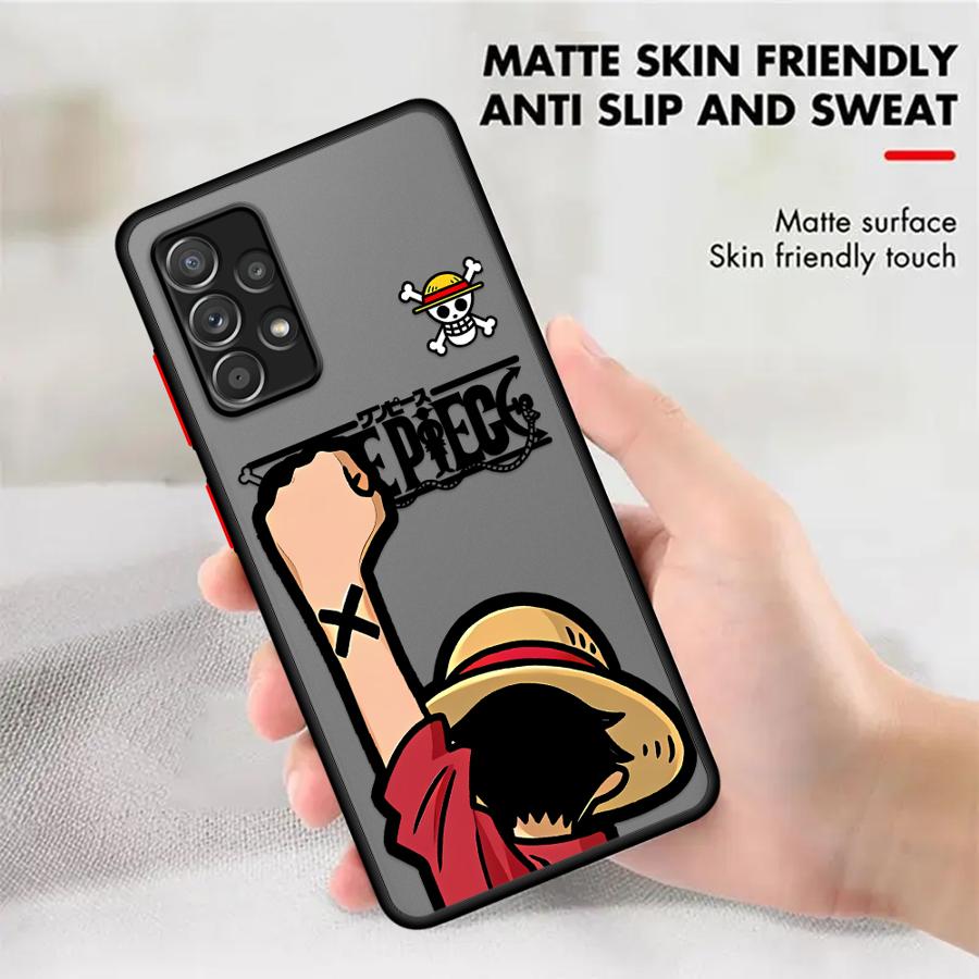 Case for Samsung Galaxy A73 A33 A52S A72 A56 A55 A16 A15 A54 A14 A23 A17 A52 A53 A35 A34 A36 Phone Cover One Pieces Zoro Luffy