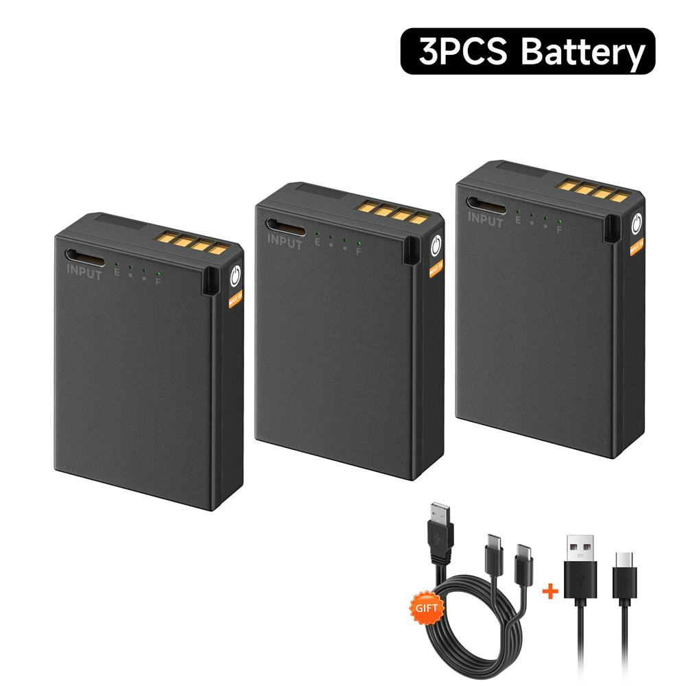 PALO 2300 mAh LP-E10 LP E10 LPE10 Akku mit Typ-C-Ladeanschluss für Canon EOS 1100D 1200D 1300D Kiss X50 X70 X80 Rebel T3