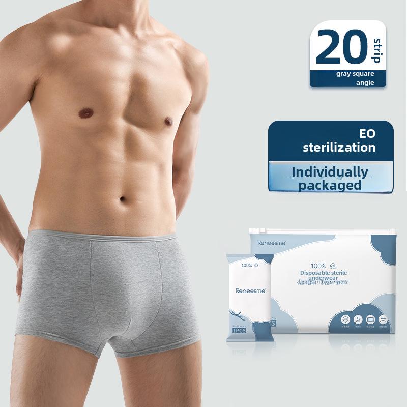 Męska bielizna jednorazowa, pakowana pojedynczo, sterylna, nadająca się do prania, niezbędna w podróży
