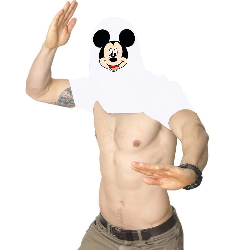 

Ask Me About My Mickey Mouse Disguise Flip Mens T Shirt Womens Tops Tees L