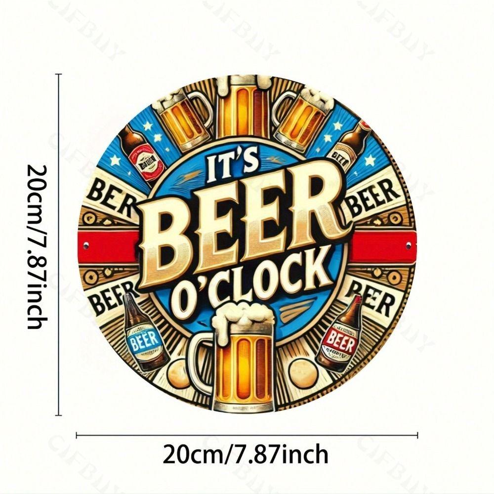 Vintage Metal Tin Sign Wall Art Decor 20x20cm