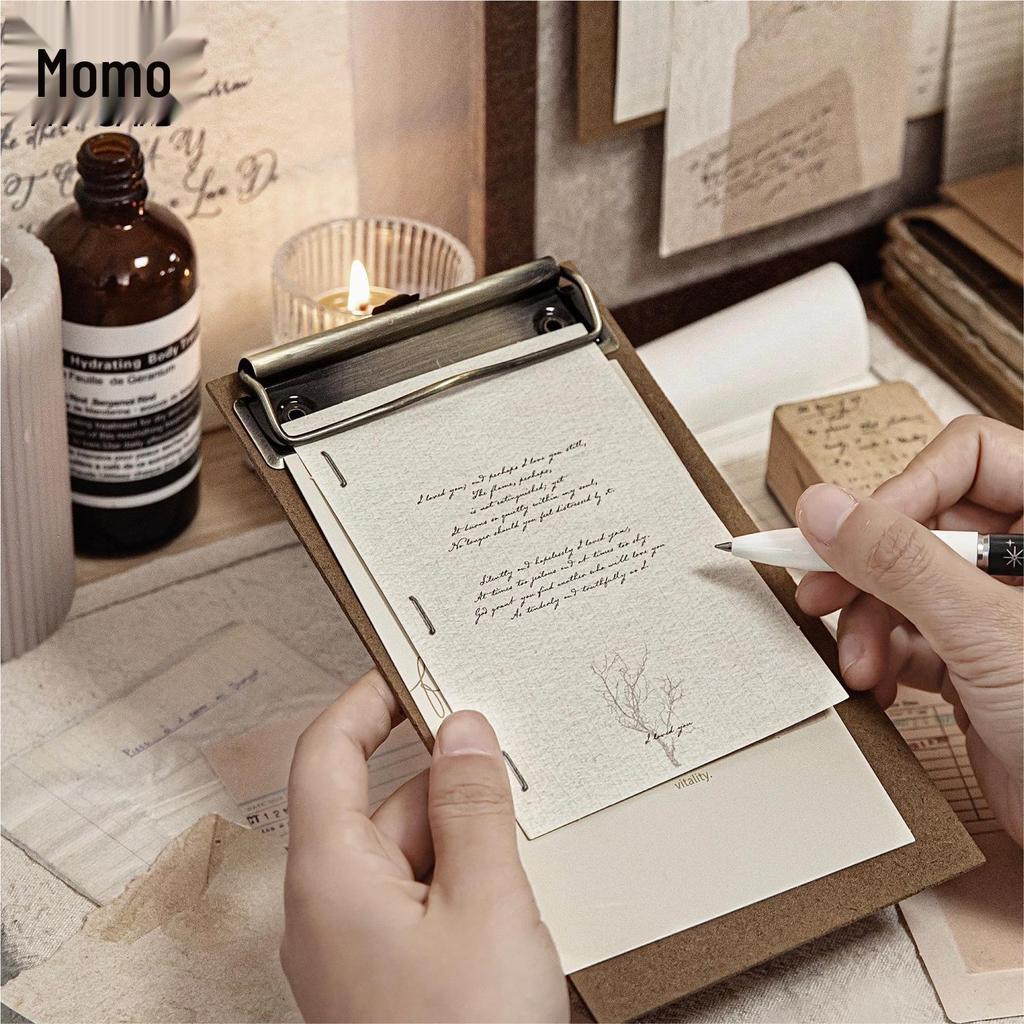 Momo Retro Journal Series: Special Plywood Paper for Collage & Decor - 4 Variants