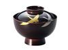 J-Kitchens Zoni Bowl with Gold and Crane Design, Tamuke (1 Bowl) 12.8cm, Hand-painted Lacquer, Made In Japan
