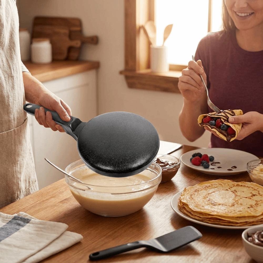 Macchina per Crêpes Elettrica con Superficie Liscia per Ristorazione Commerciale su Piccola Scala US/UK/EU