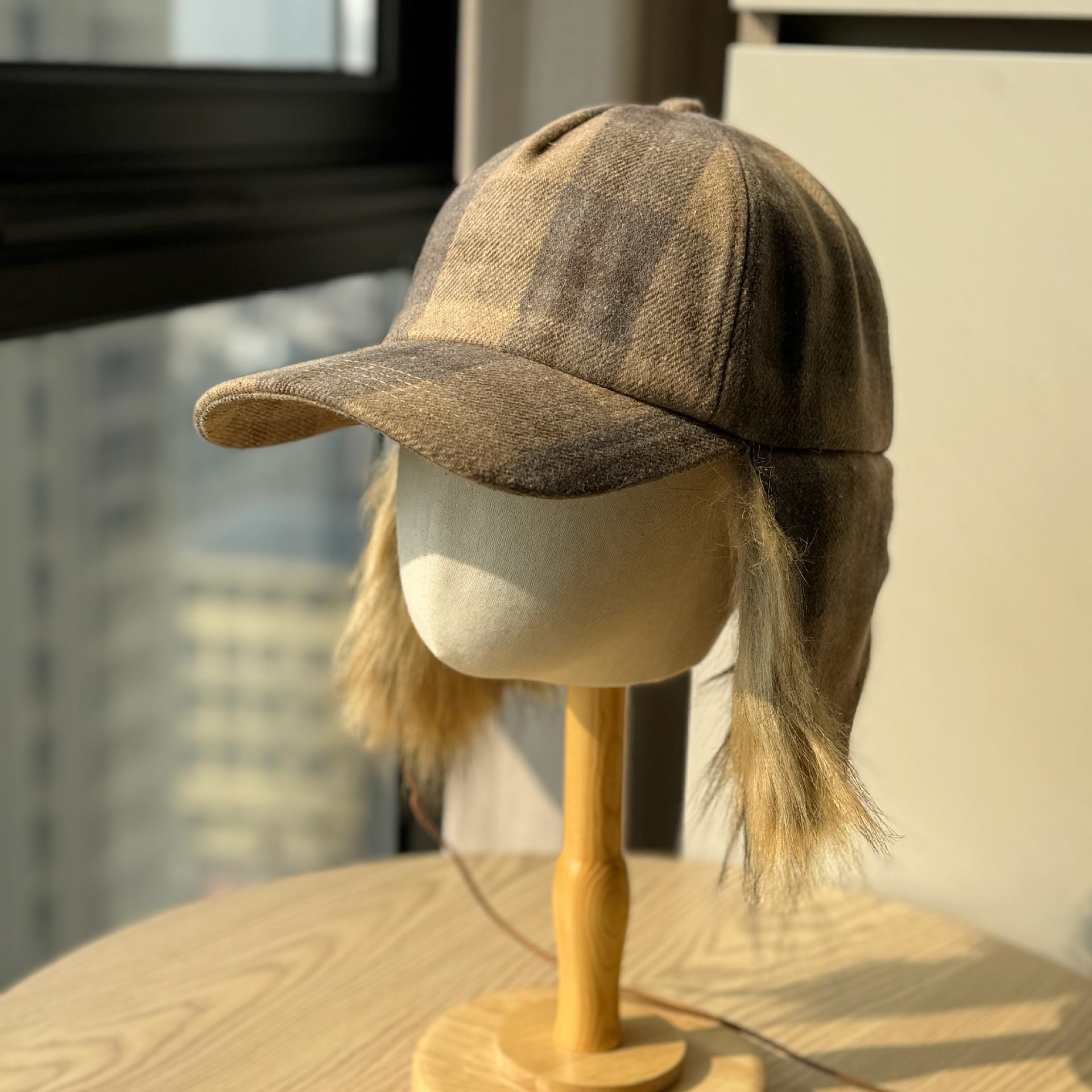 

Korean-style retro plaid aviator hat for men and women, autumn and winter fleece-lined warm ear-protecting hat, outdoor skiing cap for the Northeast Adult54-60Adjustable хаки