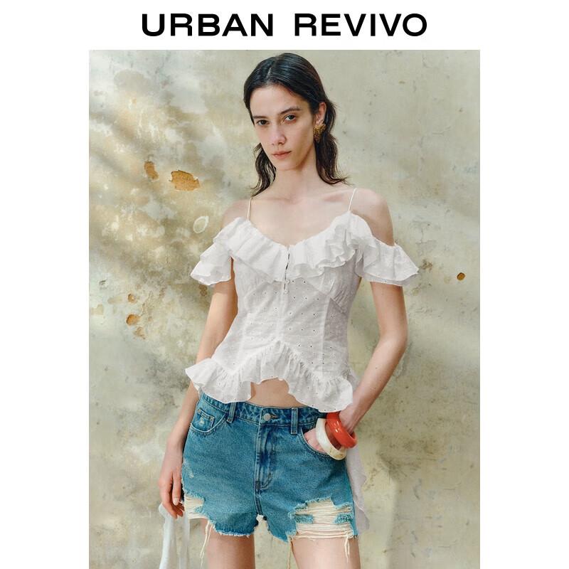 UR 2025 Women s Ruffle Tie Floral Camisole XS