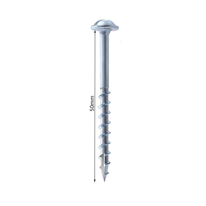 25/32/38/50/63mm Cross Woodworking Screws Galvanized Coarse, 100 Pieces Per Bag, Suitable for Assembling Home Furnishings