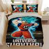 Bandai Print Dragon Ball Bedding Set Duvet Cover Pillowcase Anime Cartoon Twin Full Queen Bed Comforter Cover Boys Bedroom Gifts
