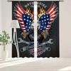 American Flag Printed Curtains Pole Bag Bedroom Living Room Home Decoration Curtain Polyester Perfect For Great