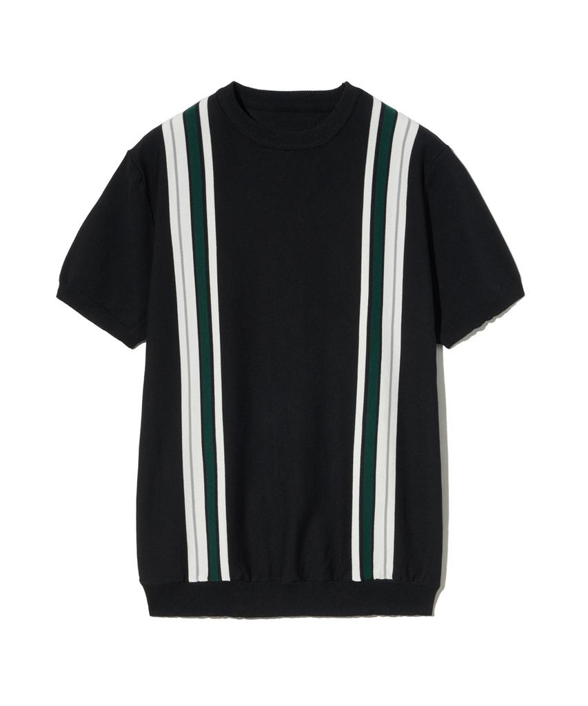 IRONYPORNO WHITELINE 86-Iroj049 Shoulder Front Stripe Round Knit 3 Colors