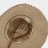 Bohemian Straw Sun Hat Women Summer Breathable Foldable Sun Protection Western Cowgirls Hat Ethnic Style Holiday Beach Caps