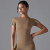 Nessaj Slim Women Short Sleeve Shirts Summer Short Sleeve Top Elasticity Casual T Shirts