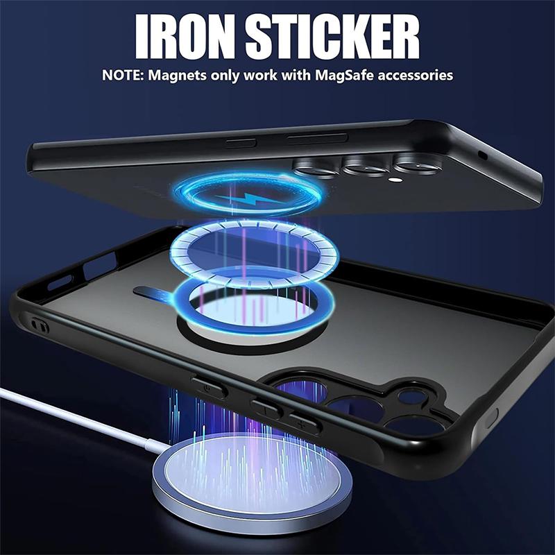 Cute Little Flower Pattern Magnetic Phone Case For Samsung Galaxy S26 S24 S23 Ultra S25 FE S22 Plus S25 Edge For Magsafe Cover