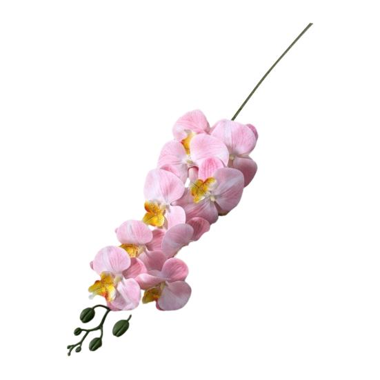 Faux Orchid Stems 39 Inch Artificial Phalaenopsis Flowers with 9 Heads Full Blooms for Valentine's Day Home Office Wedding Party Decor
