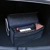Foldable Felt Car Trunk Storage Box Dark Gray Car Organizer Stowing Tidying Box