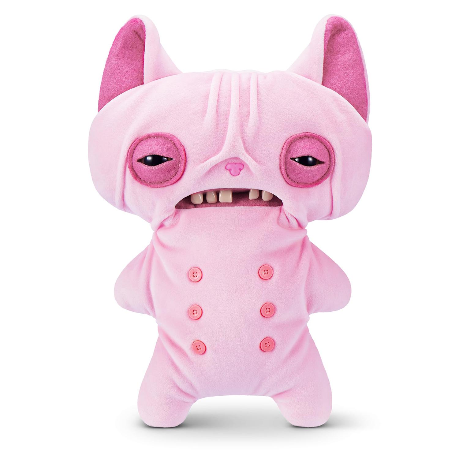 Fuggler Chats de Ruelle Peluche 23 cm par ZURU - Animal en Peluche Monstre Drôle et Moche avec des Dents Humaines