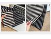 Women's High-End Lyocell Tencel Stripe Henley Neck Slim Fit Long Sleeve Top for Autumn/Winter