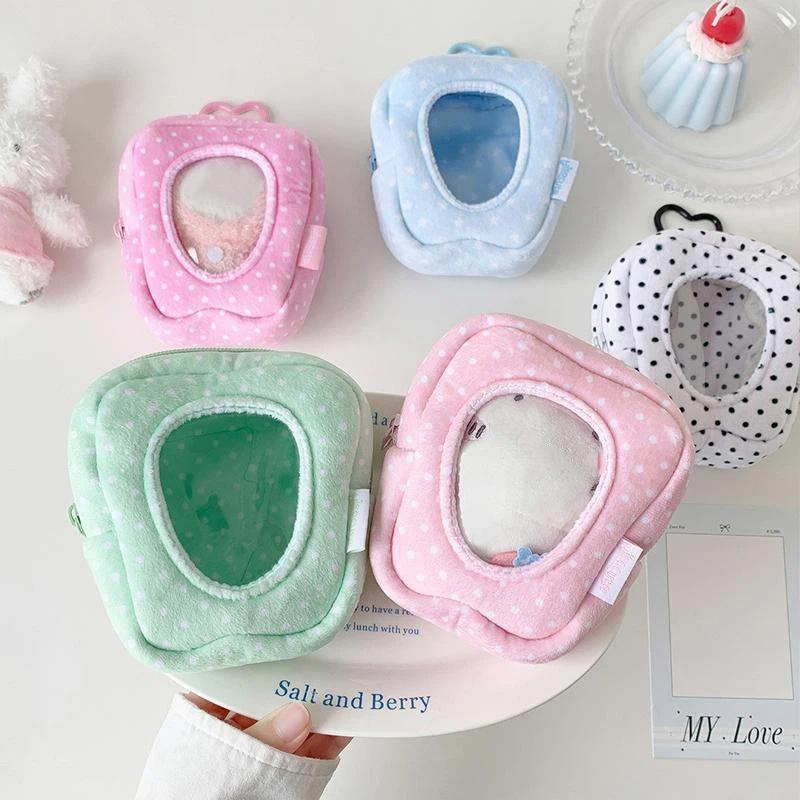 1Pcs Durable Doll Display Bag Polka Dot With Heart Carabiner Doll Carrying Bag Bag Keychain Pendant Mini Ita Bag