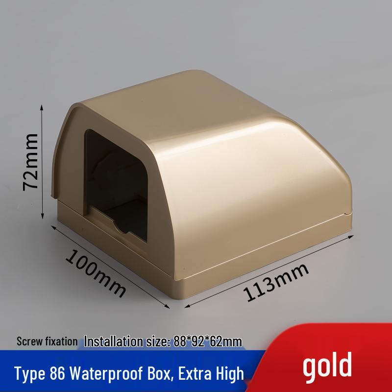 Outdoor Recessed Weatherproof Socket Cover with Screw Installation