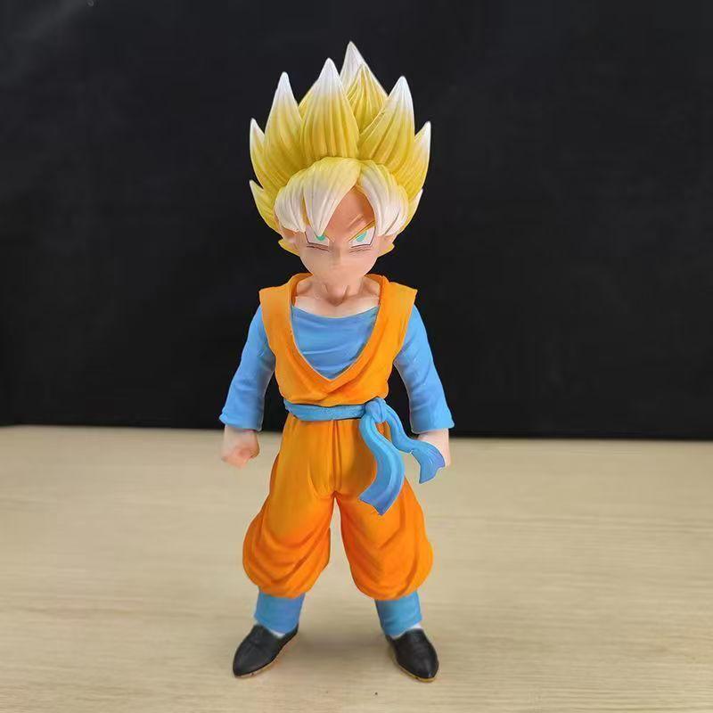 

Dragon Ball Anime Childhood Yellow Hair Goku Super Saiyan Cartoon Figure PVC Collection Desktop Decoration Doll Model Statue Toy