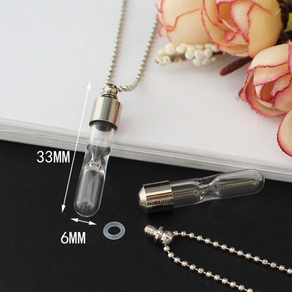 With Ball Chain Wishing Jars Necklace Urn Jewelry Bottle Pendant Necklace Glass Bottles Necklaces