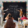 Bulletin Board Borders Decorations 90 Pieces 100 Feet, Scalloped Border Trim Colorful Bulletin Board Trim, 5 Kinds of Design Blackboard School