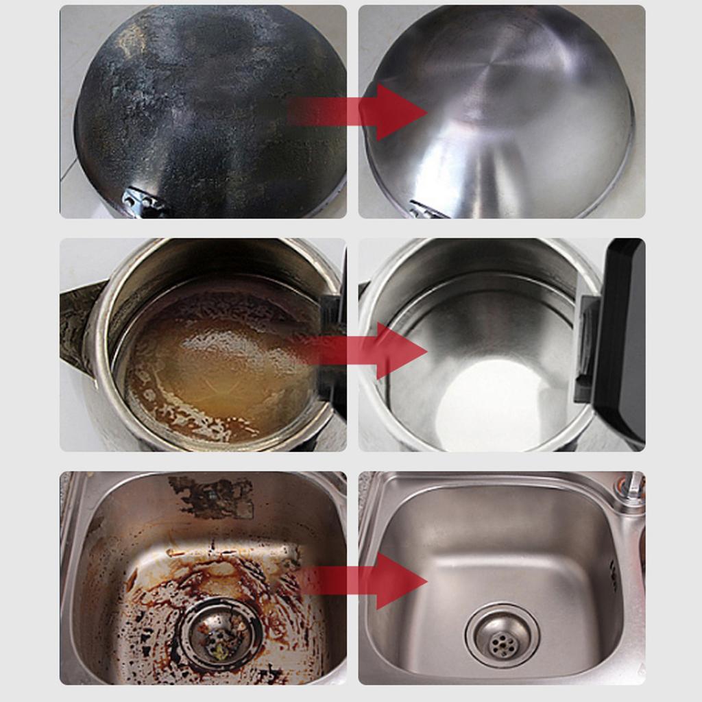 Stainless Steel Cleaning Paste Safe Ingredients Non-Flammable Cleaner Suitable for Iron Accessories Stains