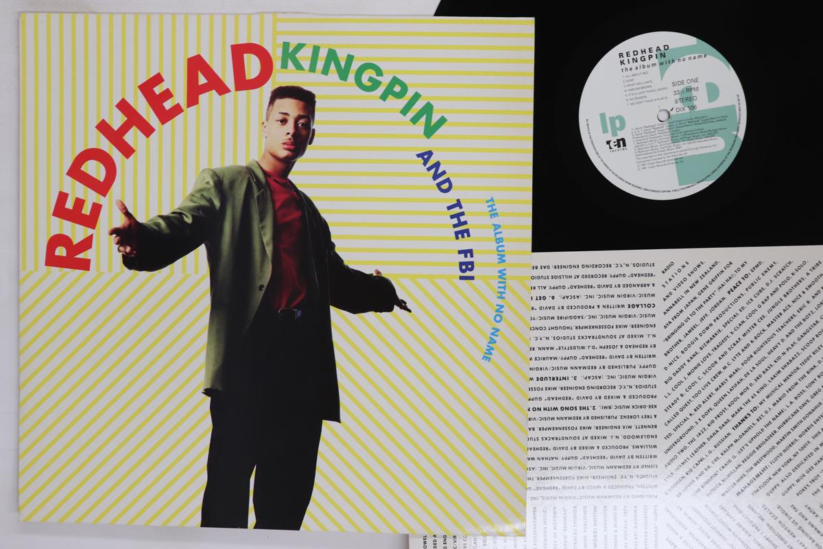 LP Record REDHEAD KINGPIN  THE FBI  The Album With No Name DIX106 10 Records 1991 UK Rap  HipHopRB Used