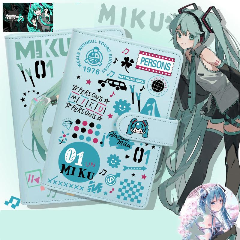Hatsune Miku Anime Kawaii Notebook Cute Student Hand Account Sticker Message Book Children Diary Book Paintbook Message Book Toy