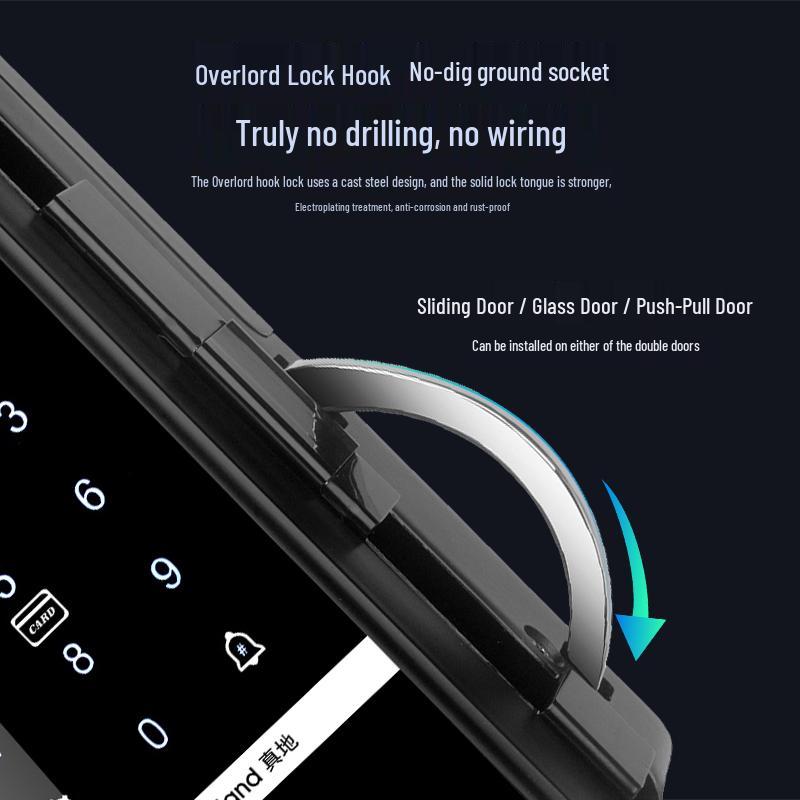 ZhenDi ZD209 Smart Glass Door Fingerprint Lock
