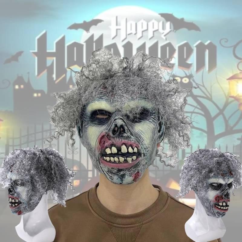 Mask Zombies Latex Halloween Prop Cosplay Accessories Decor Haunted Room Escape