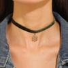 Snowflakes Christmas Tree Bells Velvets Collar Necklace Christmas Clavicle Chain