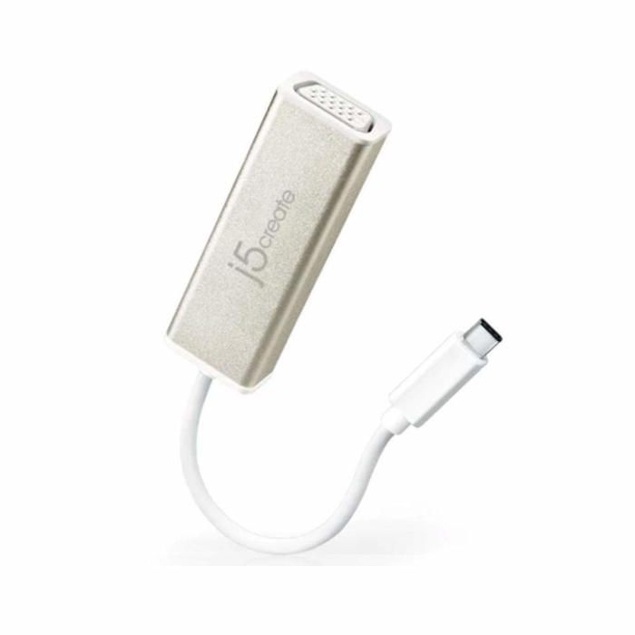 Adaptateur USB-C vers VGA - J5CREATE - JCA111 - 1080p - Connexion facile - Compatible MacBook et Chromebook