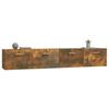Wall Cabinets 2 Pcs Smoked Oak 100 X 36.5 X 35 Cm Wood Based Material