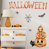M20042 Hand-Painted Pumpkin Spider Web Bat Black Cat Wall Sticker Halloween Decoration Living Room Bedroom Background Self-Adhesive