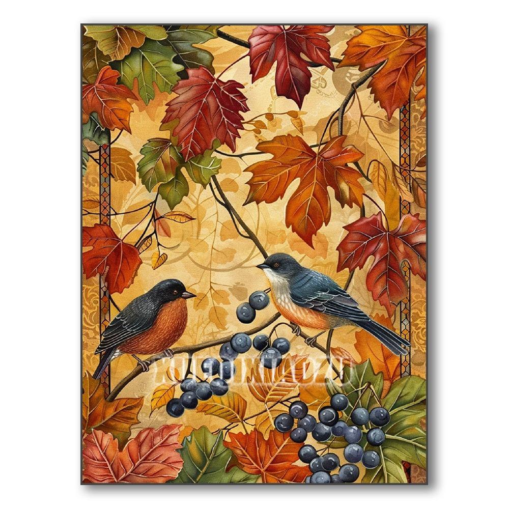Set Pictură Diamant 5D Dovleac Peisaj de Toamnă Broderie Diamant Mozaic Artă Diamant Complet Imagine DIY Decor de Halloween Cadou