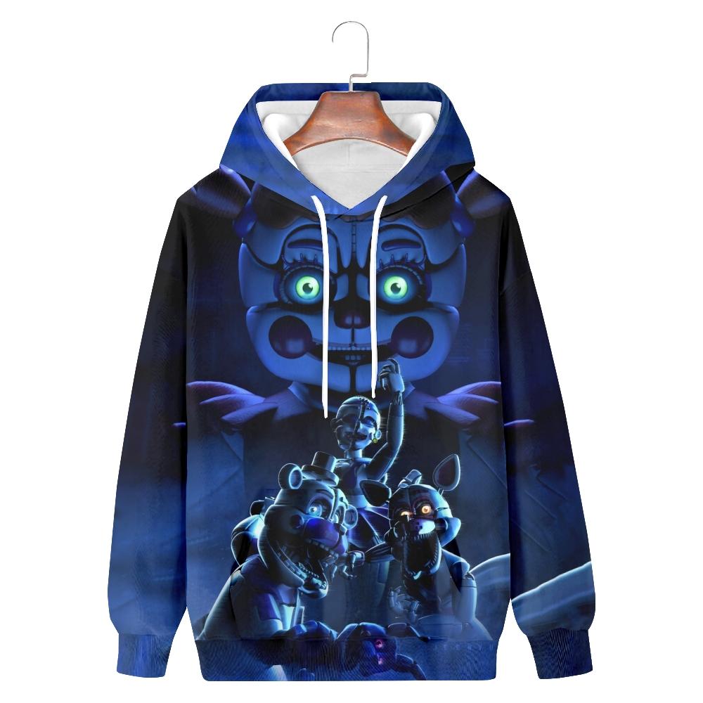 Five Nights At Freddy's Printed Men Women Hoodies Casual Pullover Hoodie Fashion Sweatshirt Clothes
